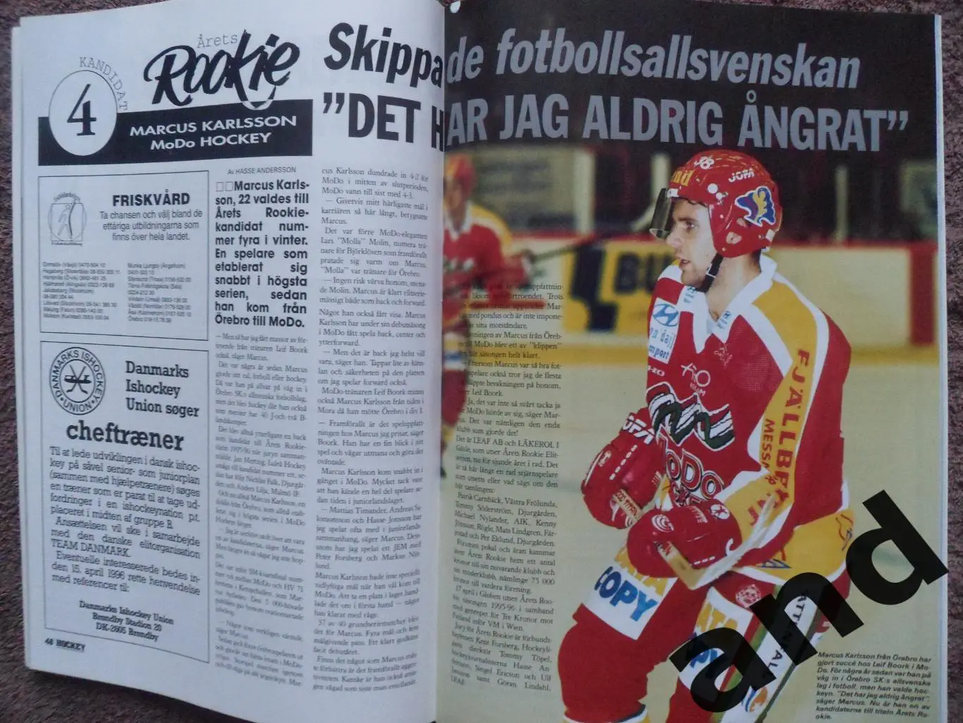 журнал Хоккей (Швеция) Чемпионат мира 1996 5