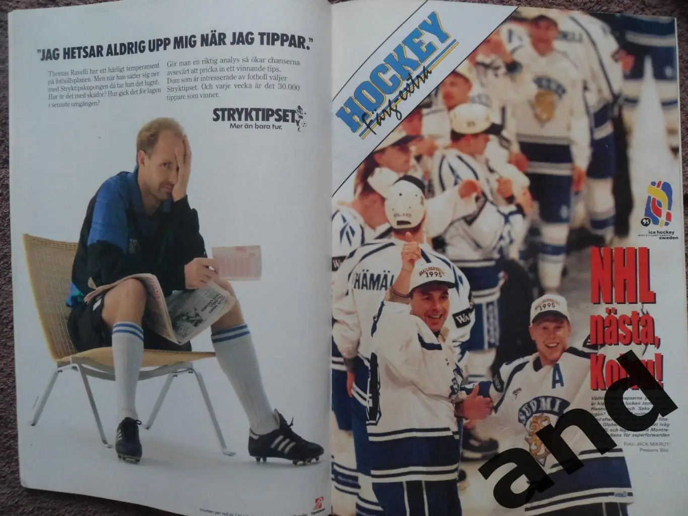 журнал Хоккей (Швеция) спецвыпуск Чемпионат мира 1995 7
