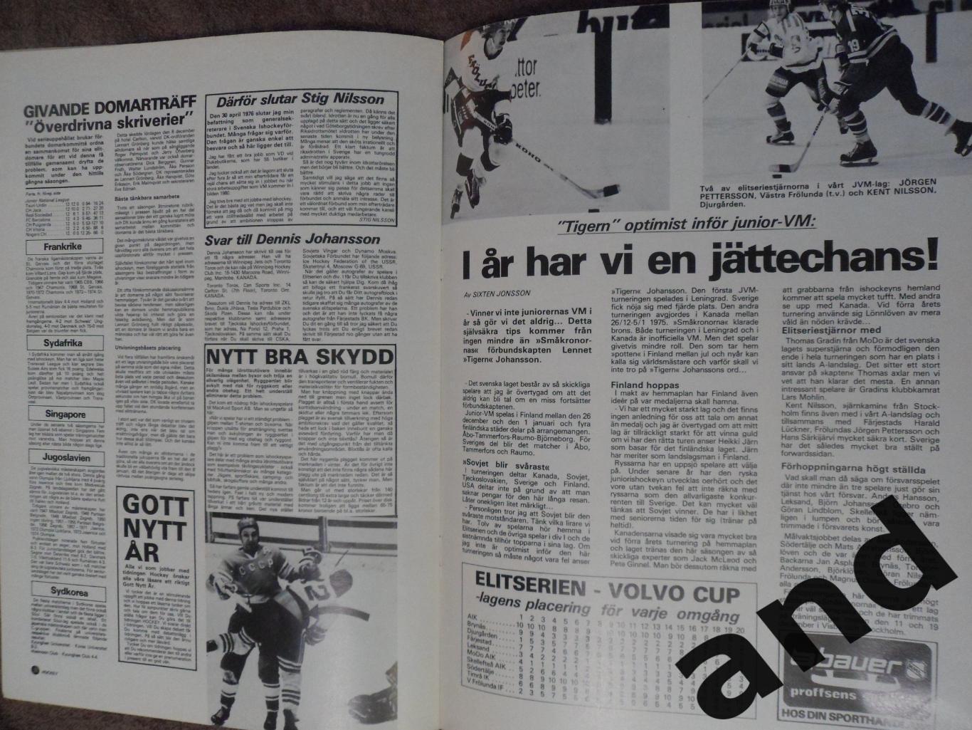 журнал Хоккей (Швеция) № 10 (1975) 6