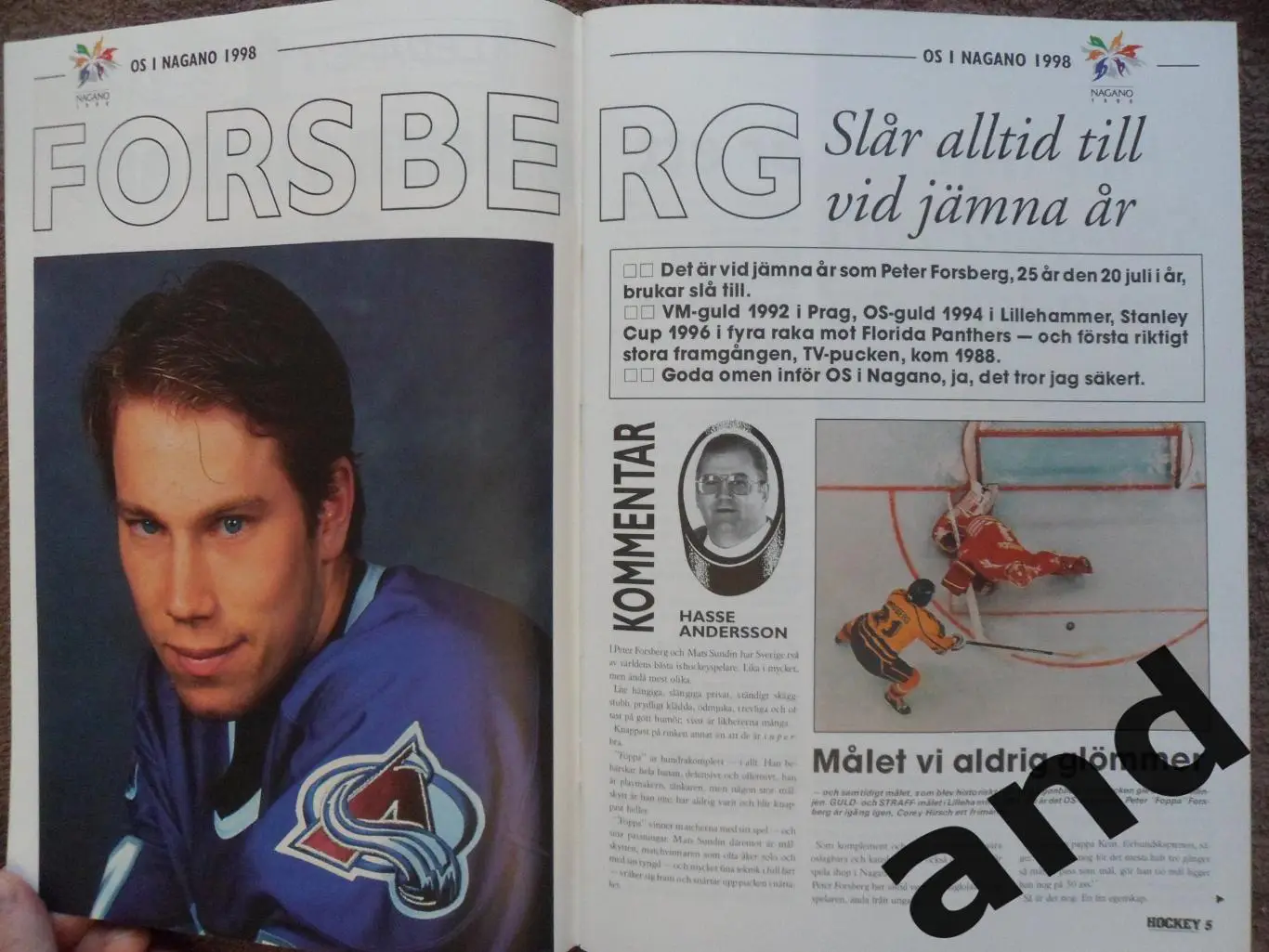 журнал Хоккей (Швеция) спецвыпуск Олимпиада - 1998 4