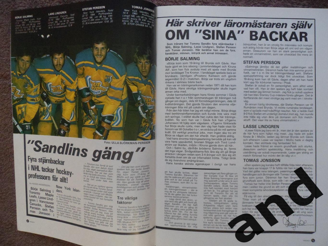 журнал Хоккей (Швеция) № 8 (1981) 1