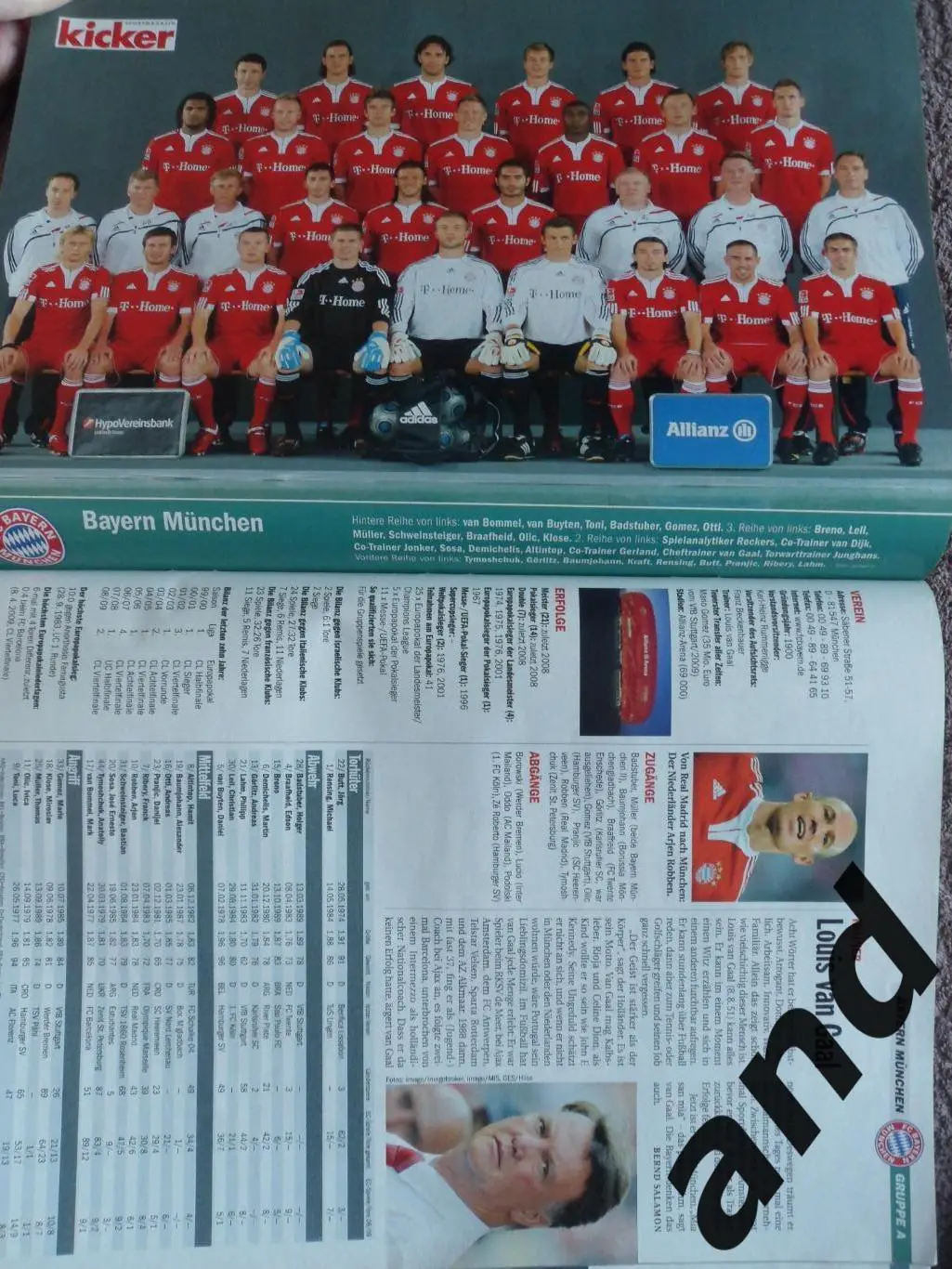 Kicker (спецвыпуск) Лига чемпионов 2009/10 (постеры всех команд) 3