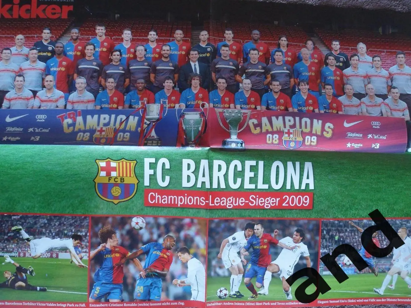 Kicker (спецвыпуск) Лига чемпионов 2009/10 (постеры всех команд) 4