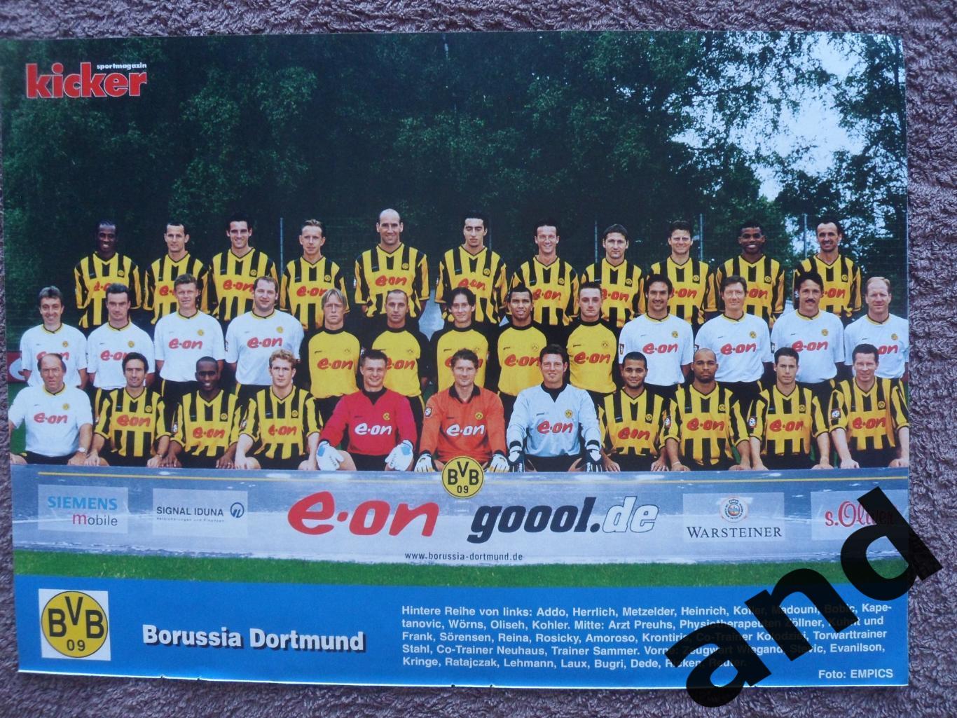 постер Боруссия Дортмунд 2001 Kicker