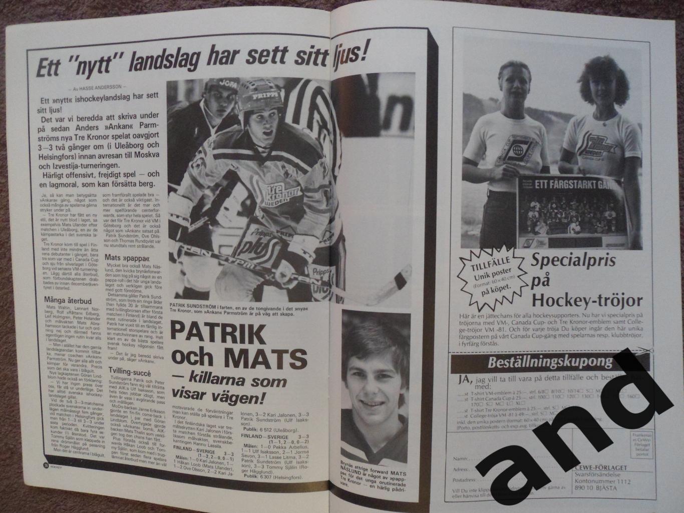 журнал Хоккей (Швеция) № 10 (1981) 3