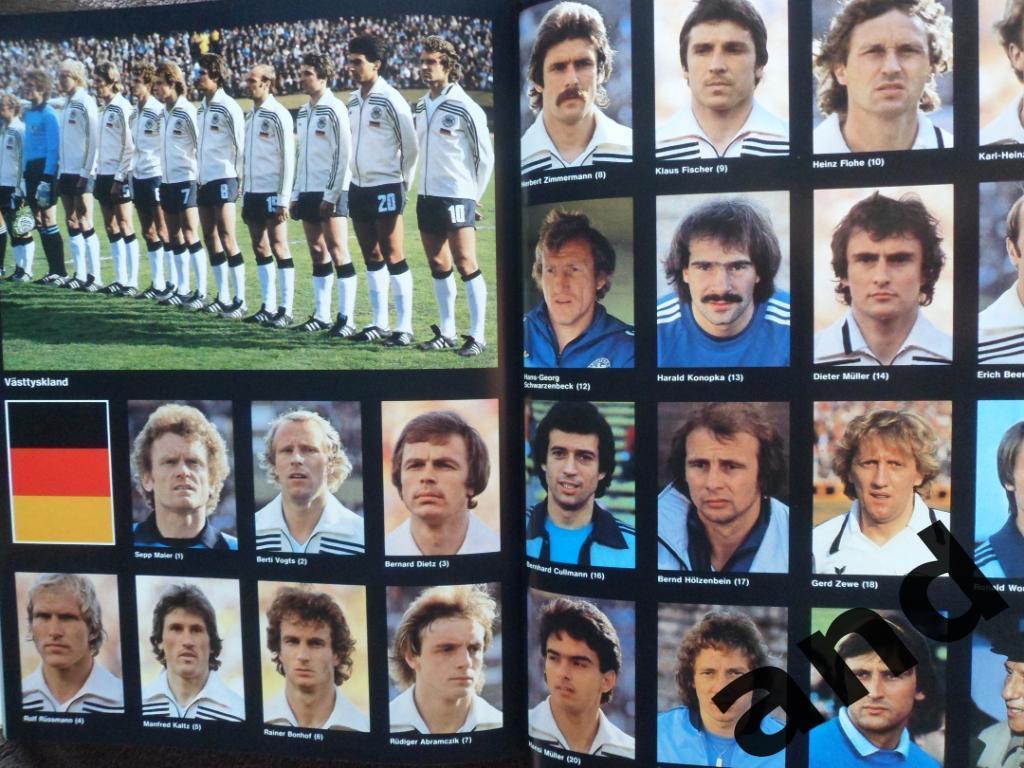 фотоальбом Чемпионат мира по футболу 1978 (фото команд)+автографы сб. Швеции 2