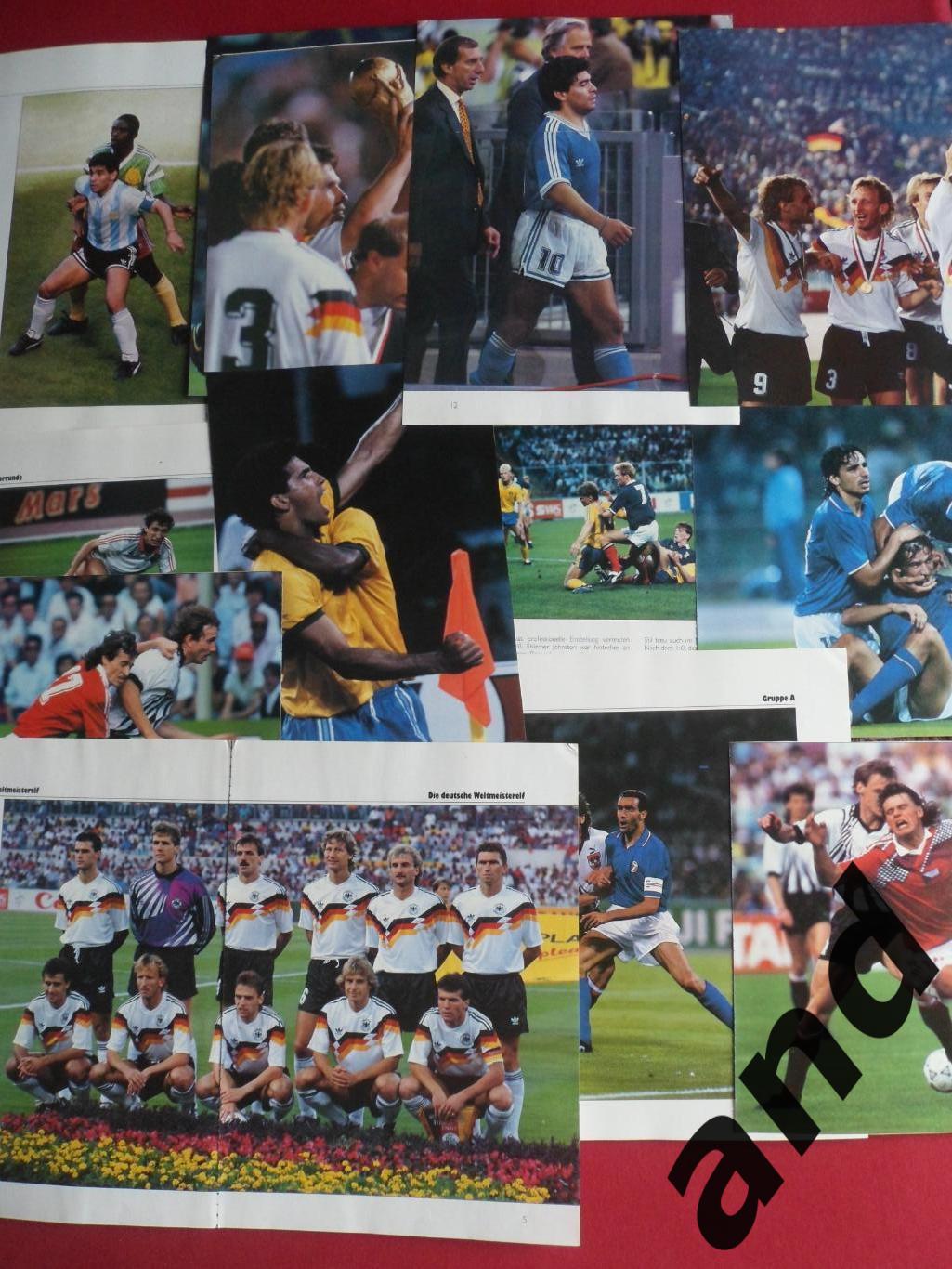набор 95 фото Чемпионат мира по футболу-1990 г. 1