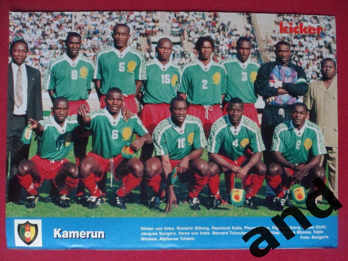 kicker постер Камерун 1998