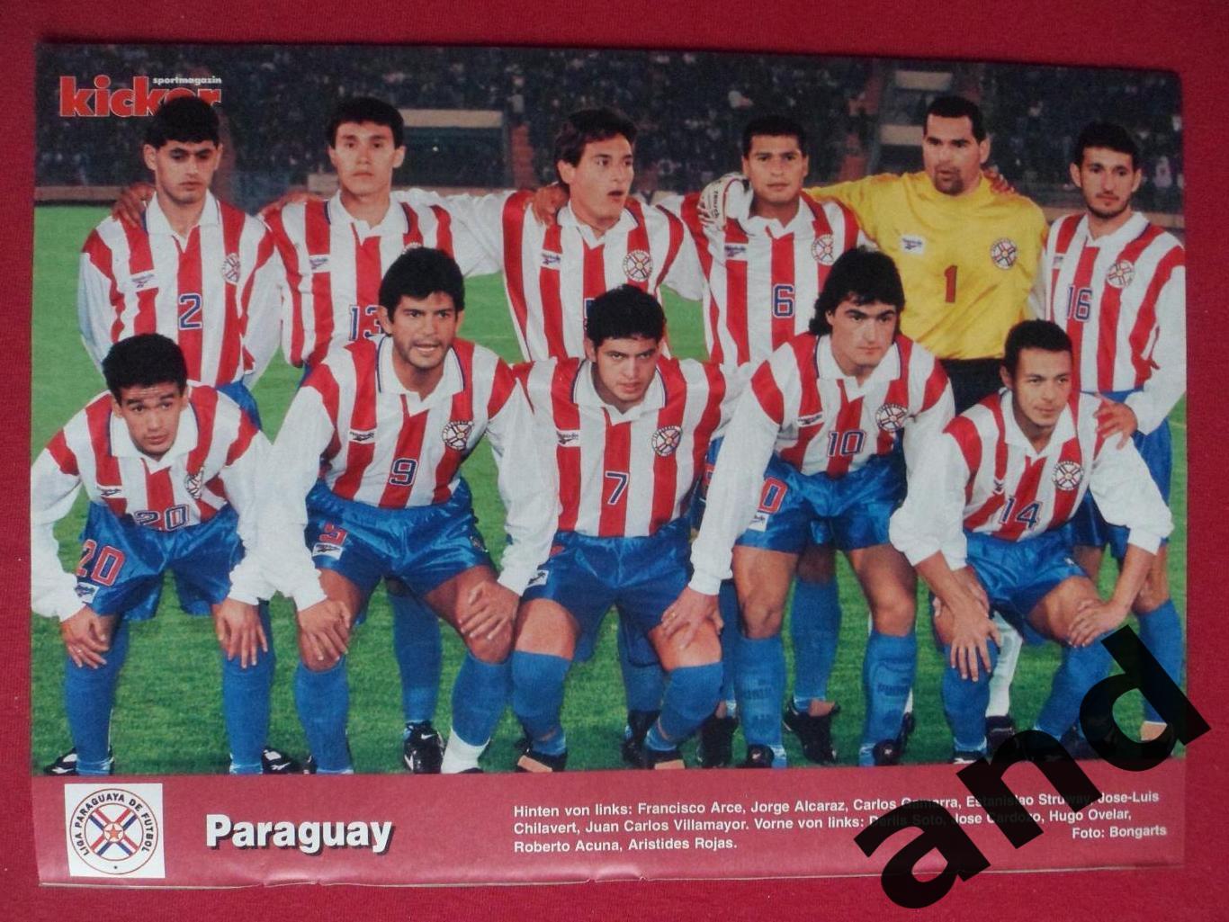 kicker постер Парагвай 1998