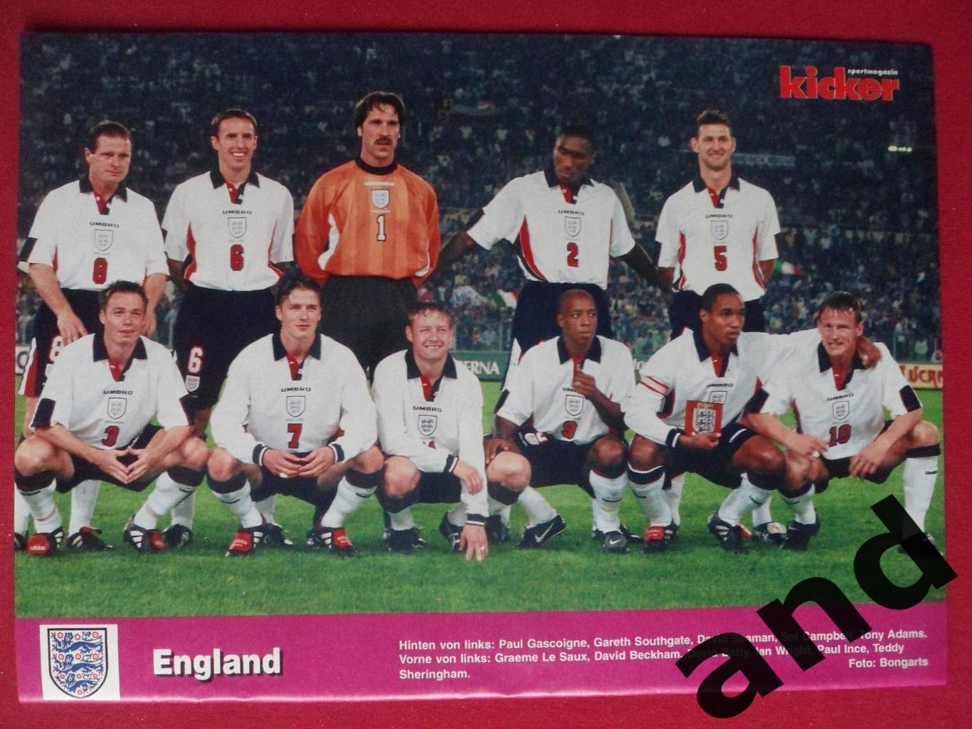 kicker постер Англия 1998