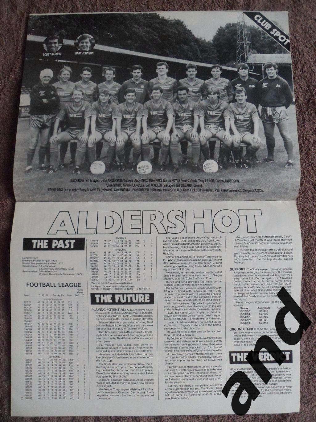 Football Monthly июль 1987 большой постер Эвертон 2