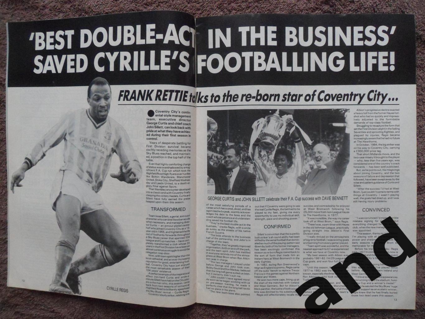 Football Monthly июль 1987 большой постер Эвертон 4