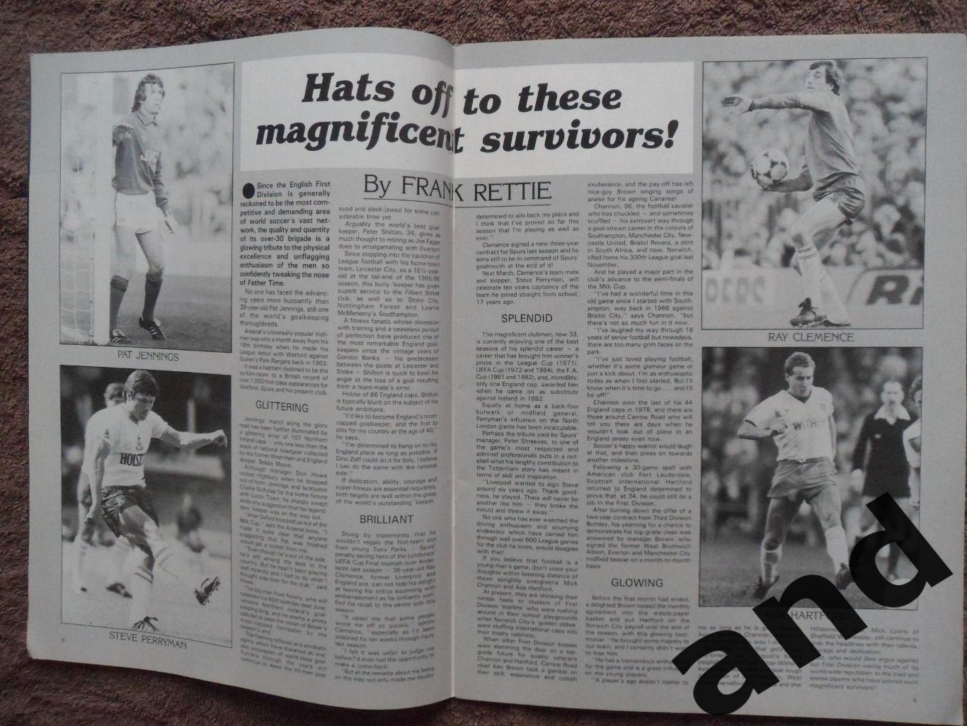 Football Monthly март 1985 большой постер Вест бромвич 4