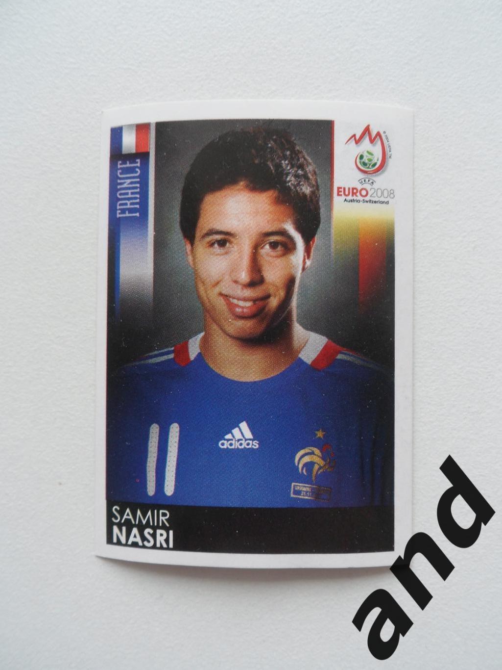 наклейка panini № 349 Samir Nasri - чемпионат Европы 2008 панини