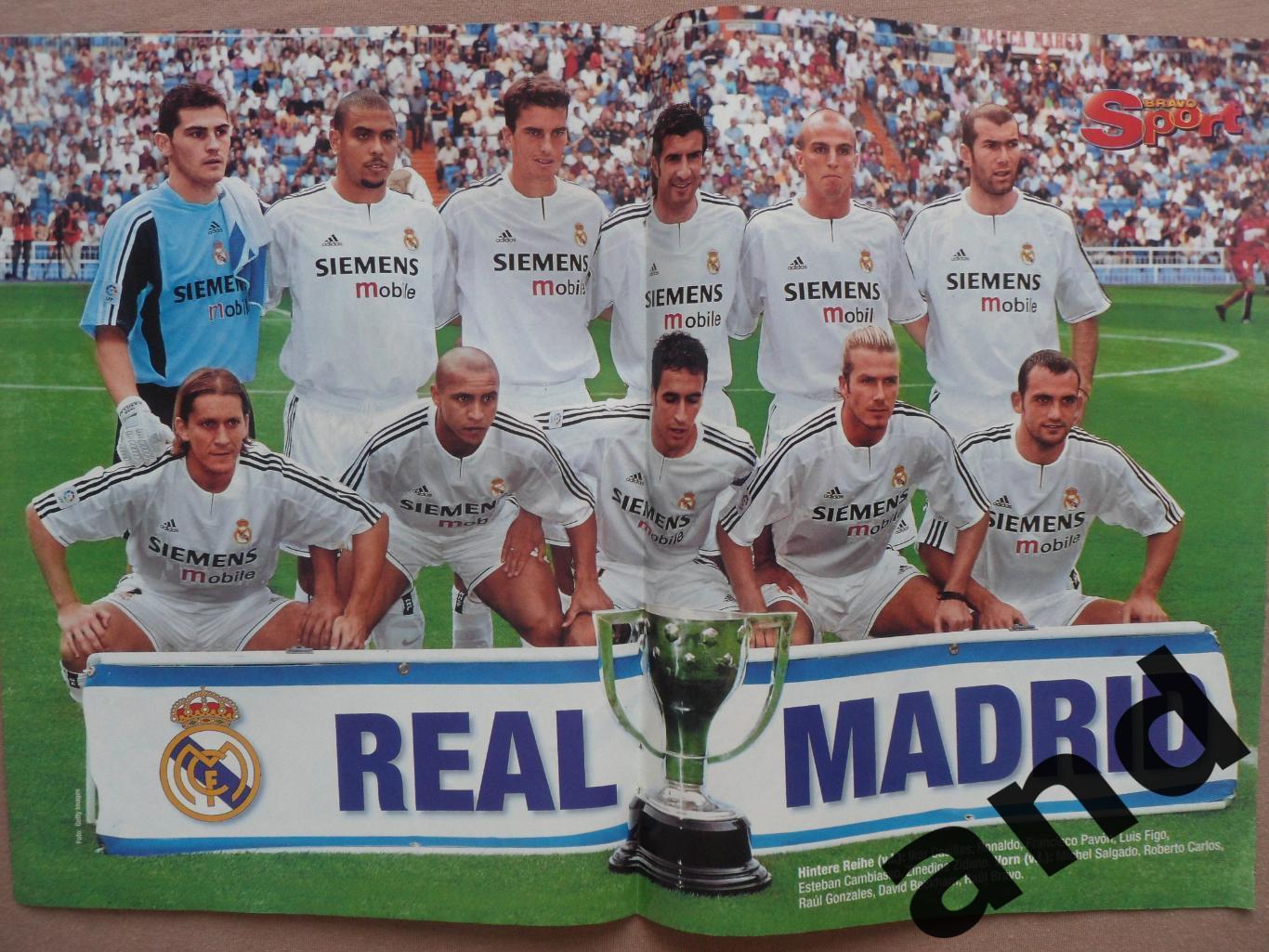 большой постер Реал Мадрид 2003 / Бекхэм