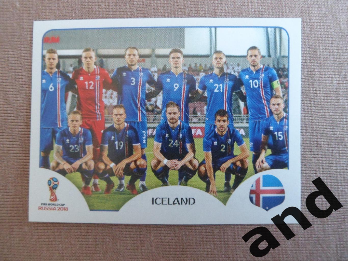 panini № 281 Iceland - чемпионат мира 2018 панини