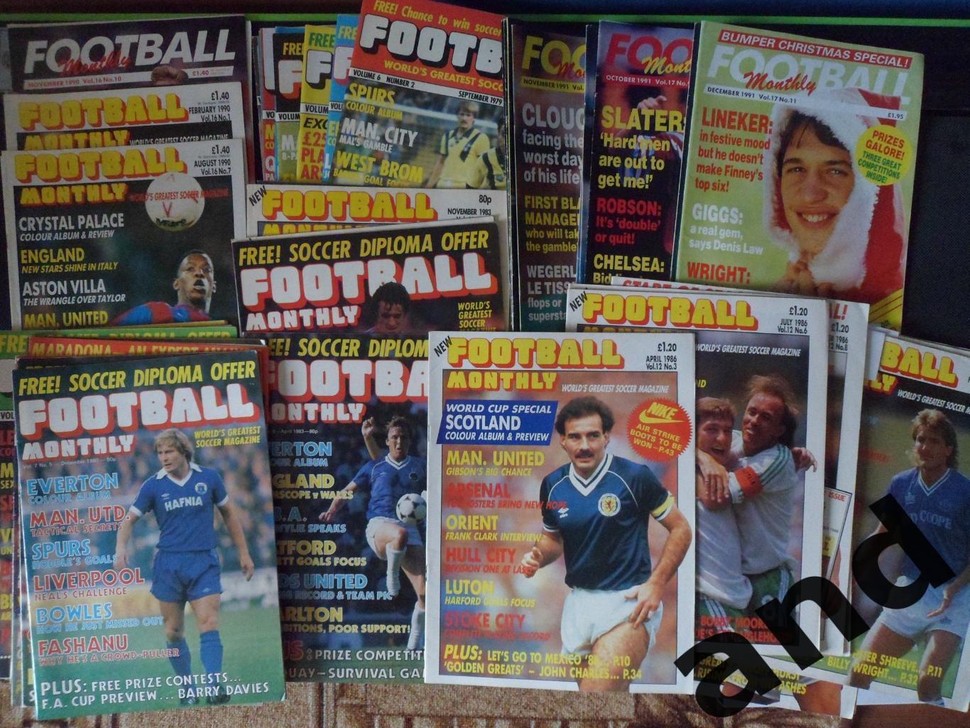набор (20 шт.) английских журналов Football футбол 1970-1991 гг
