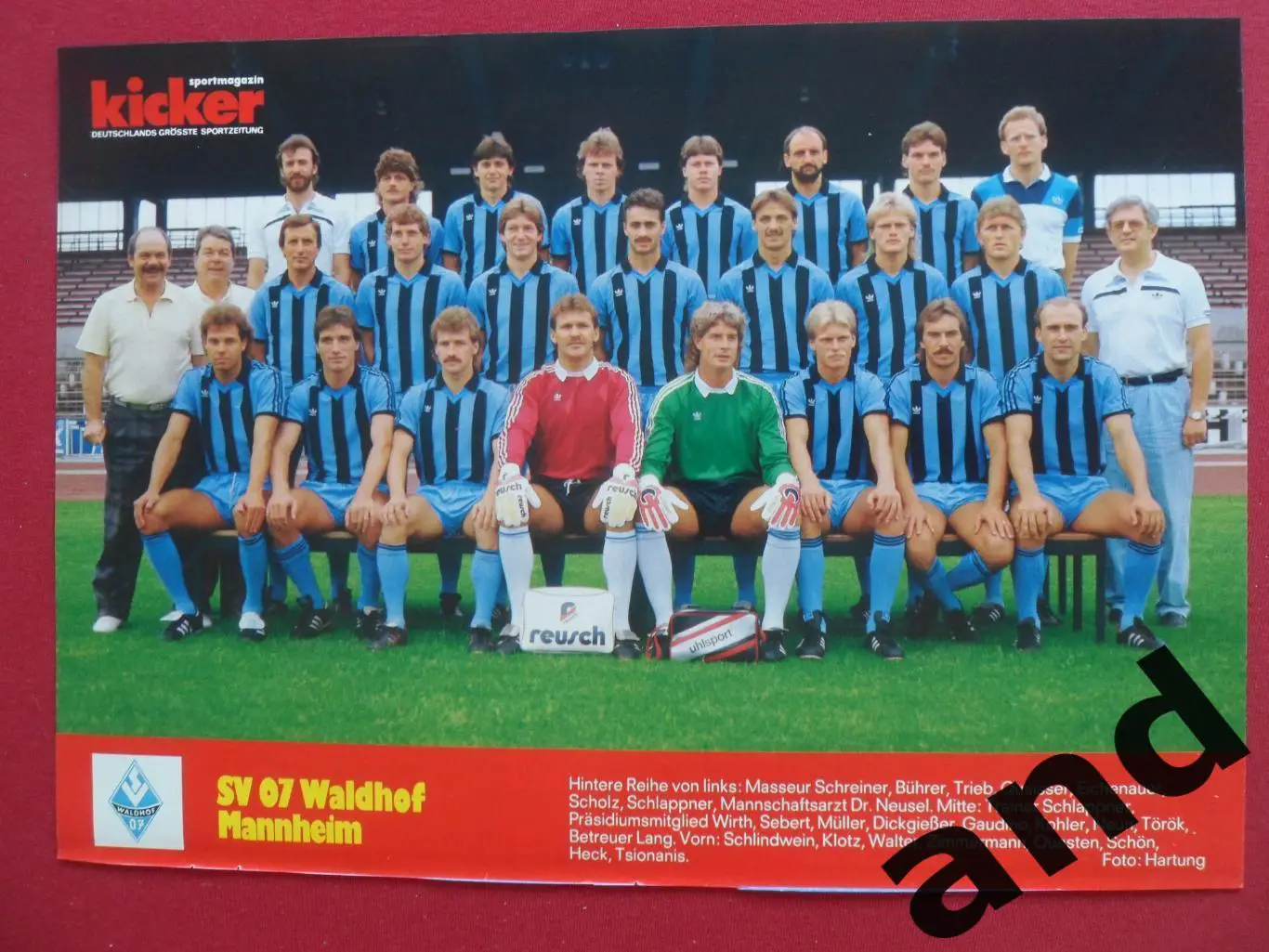 постер Вальдхоф 1986 Kicker