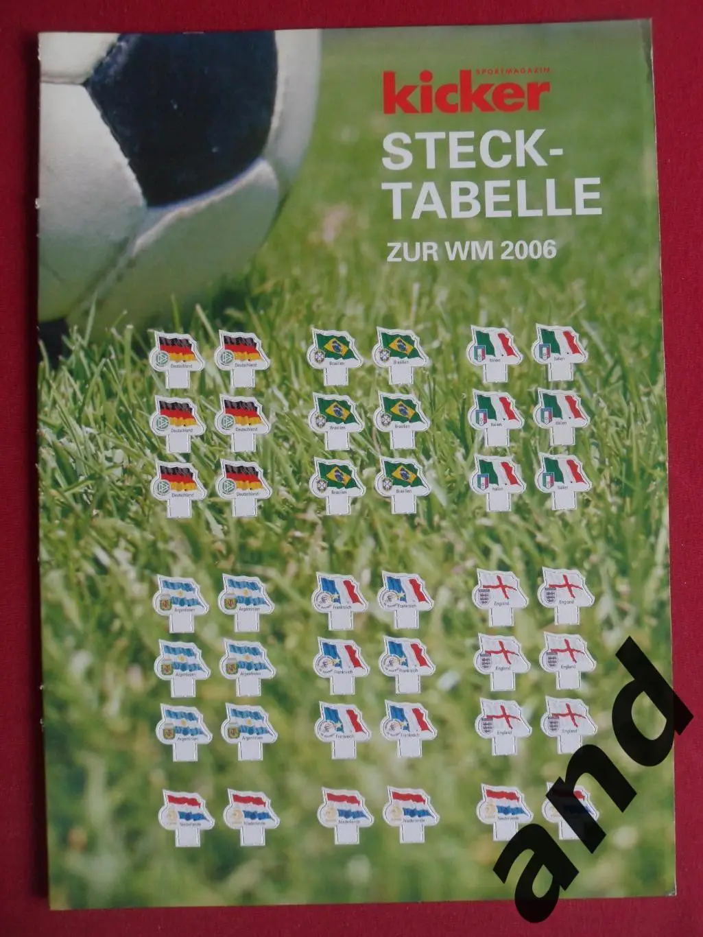 табель от Kicker-чм-2006