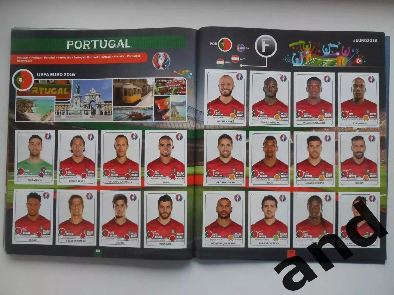 Альбом панини panini чемпионат Европы 2016 (653 наклейки) почти полный 6