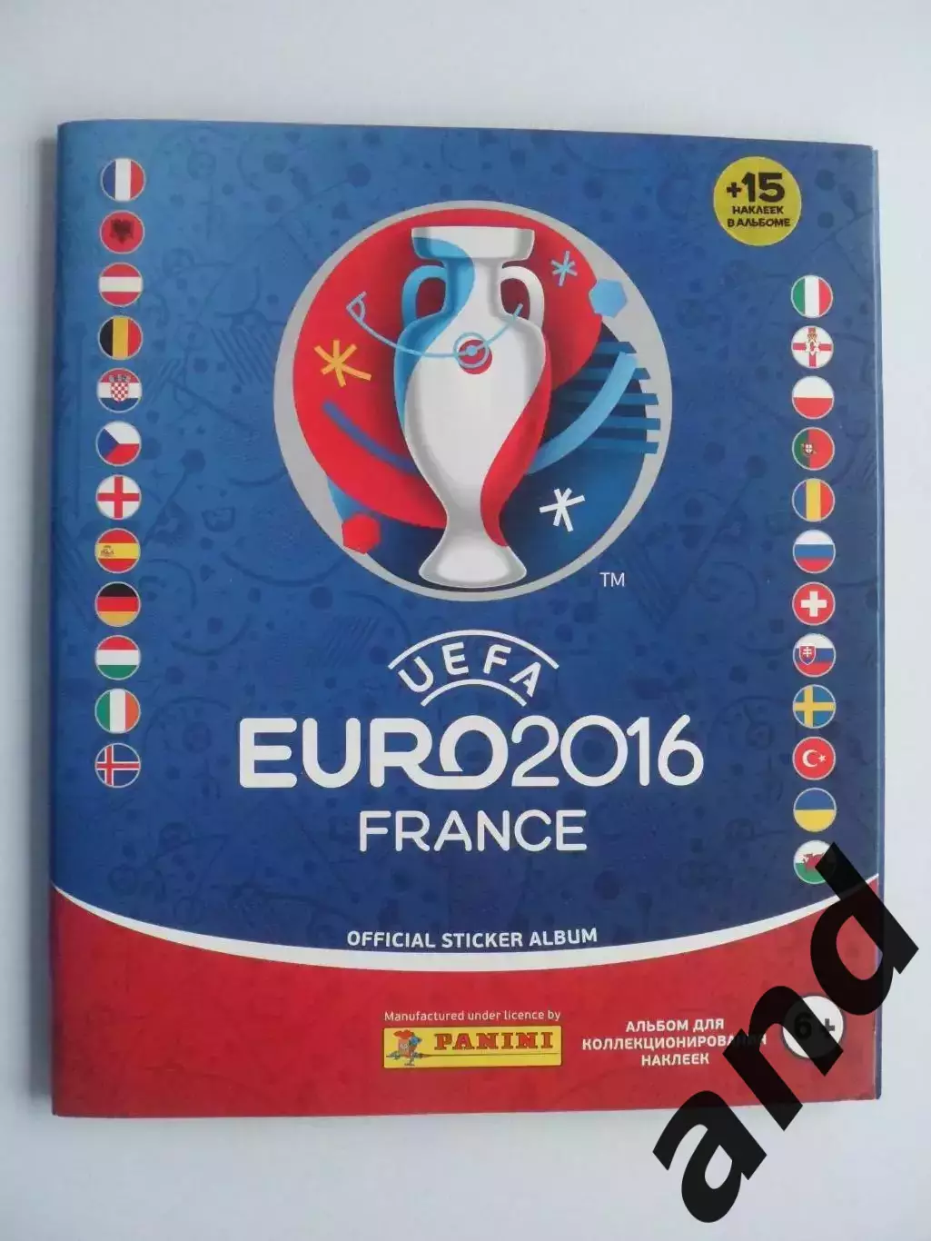 Альбом панини panini чемпионат Европы 2016 (653 наклейки) почти полный