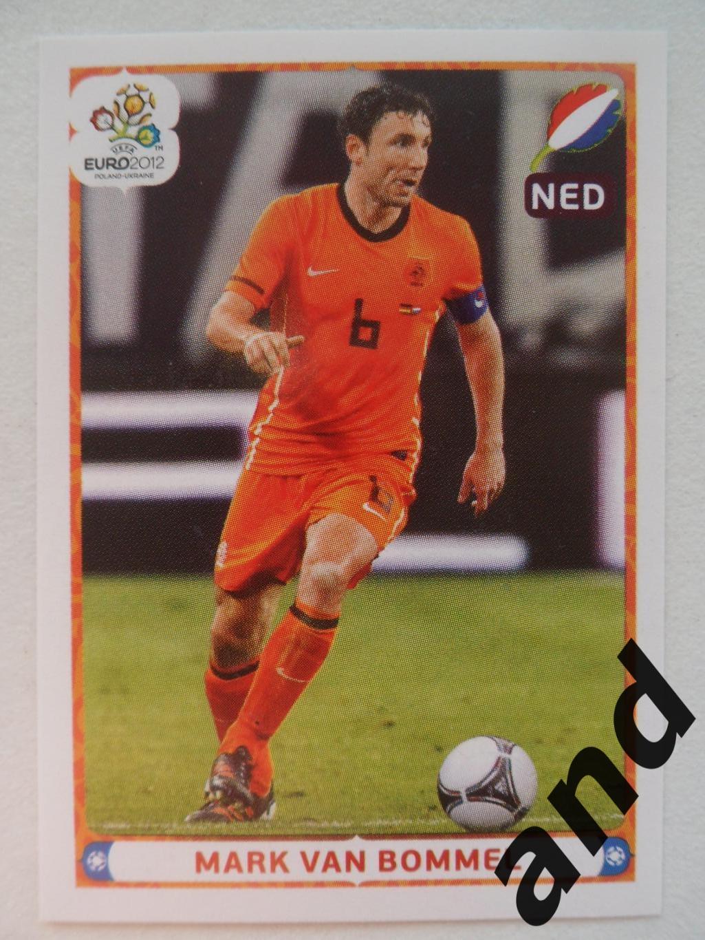 panini № 191 Mark van Bommel Чемпионат Европы 2012 панини