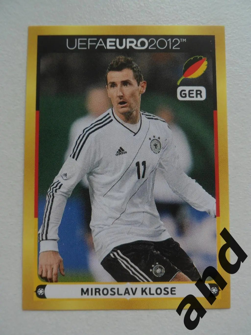 panini D 3 Miroslav Klose Чемпионат Европы 2012 панини