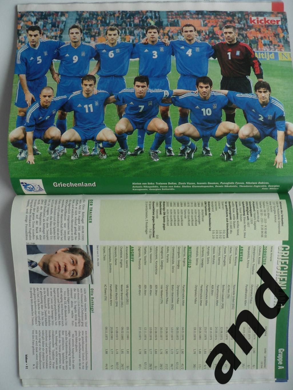 Kicker (спецвыпуск) чемпионат Европы 2004 (постеры всех команд).. 4