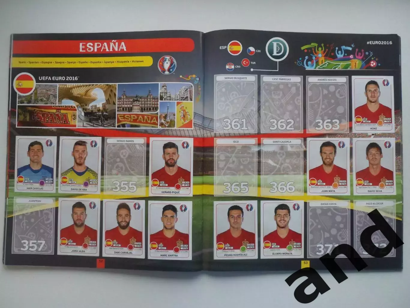 Альбом панини panini чемпионат Европы 2016 (321 наклейка) 3