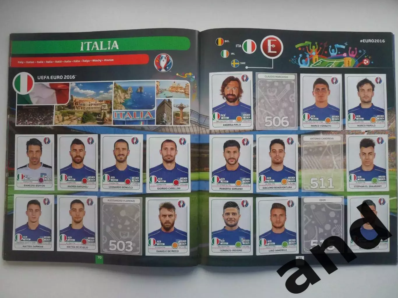 Альбом панини panini чемпионат Европы 2016 (321 наклейка) 4