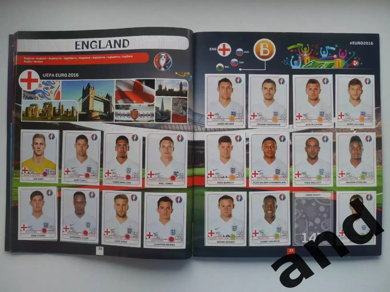 Альбом панини panini чемпионат Европы 2016 (510 наклеек). 2