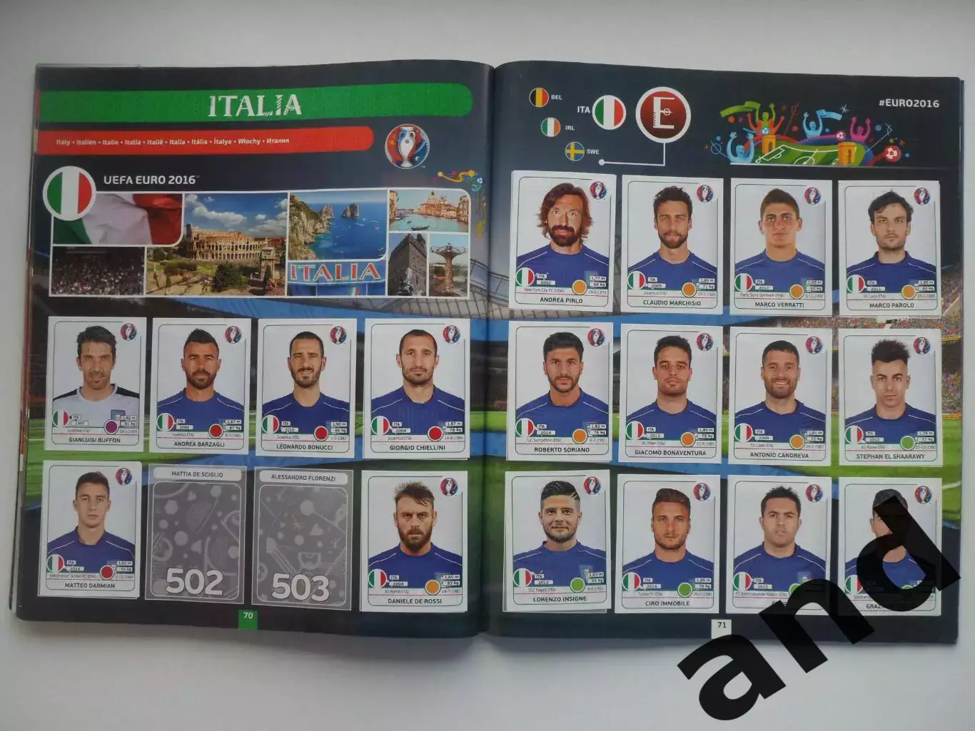 Альбом панини panini чемпионат Европы 2016 (510 наклеек). 4