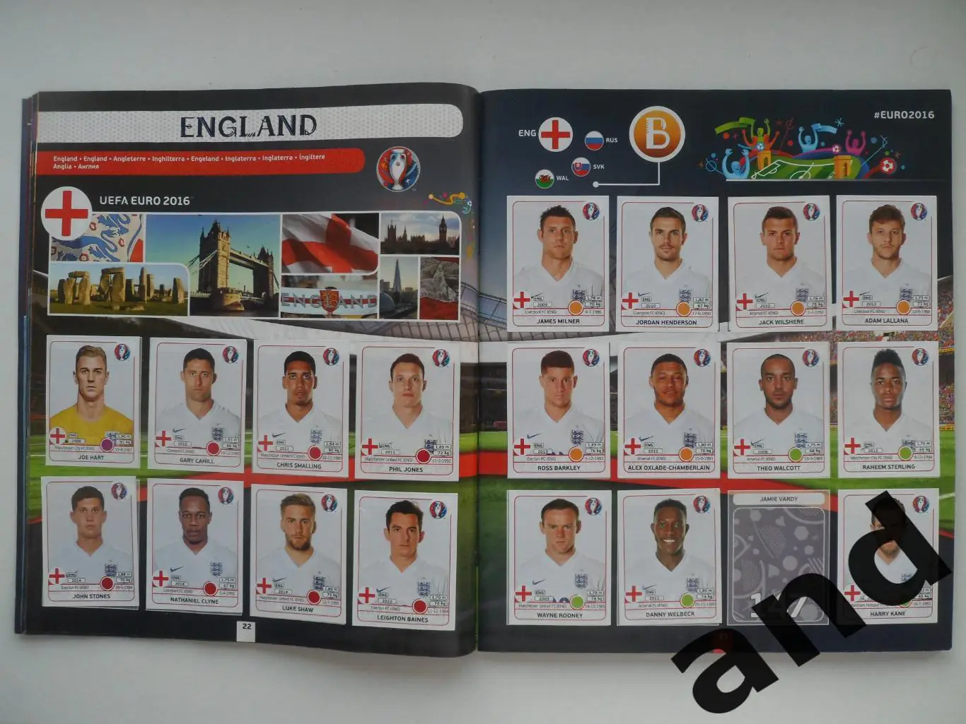 Альбом панини panini чемпионат Европы 2016 (501 наклейка). 2