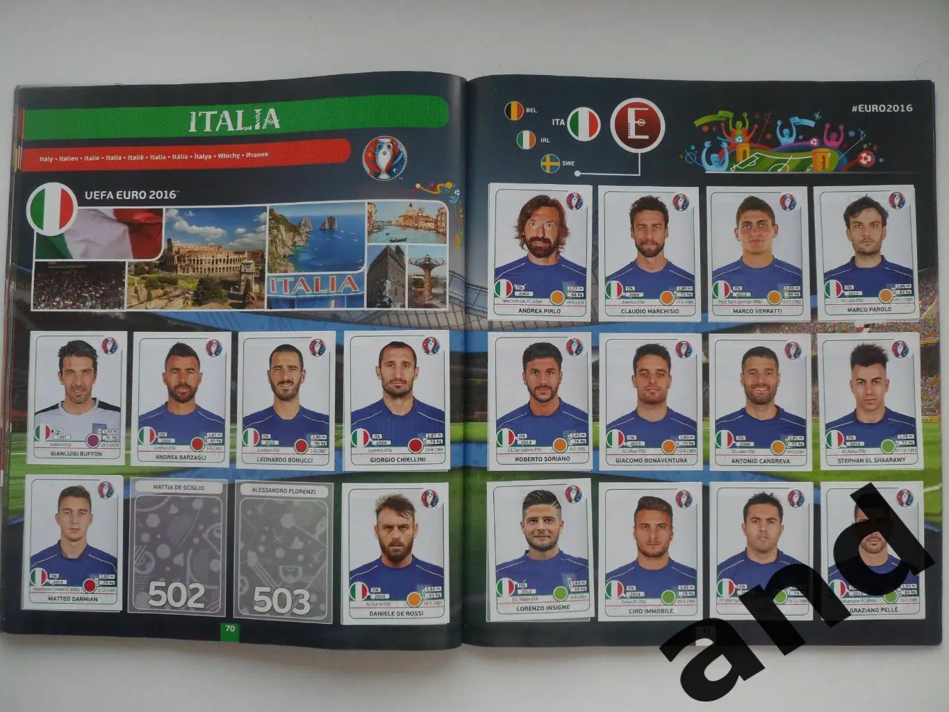 Альбом панини panini чемпионат Европы 2016 (501 наклейка). 5