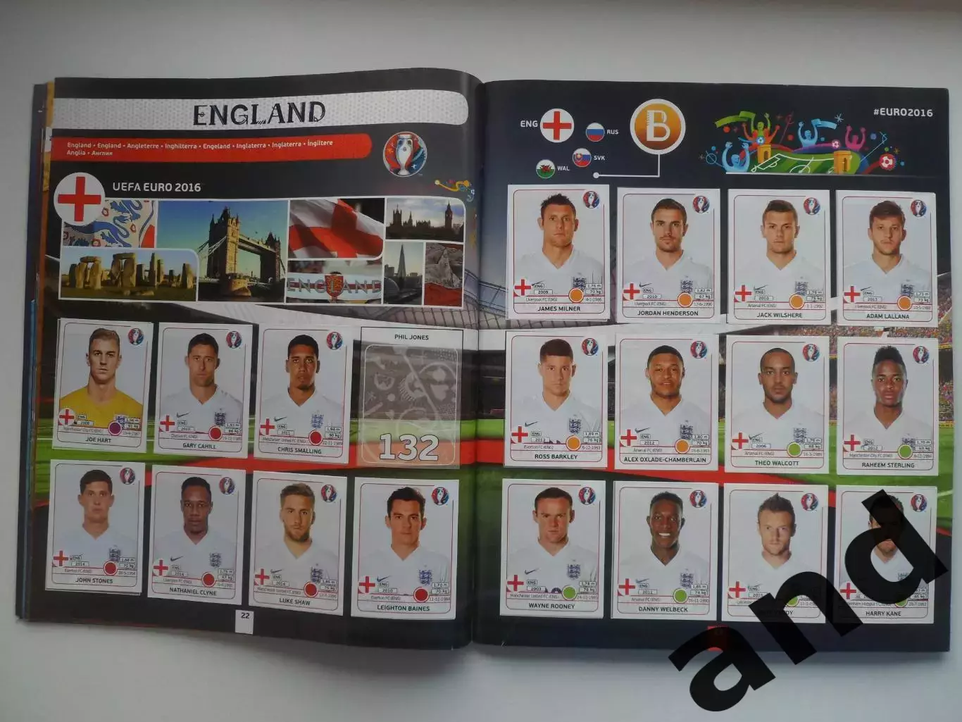 Альбом панини panini чемпионат Европы 2016 (587 наклеек) 5