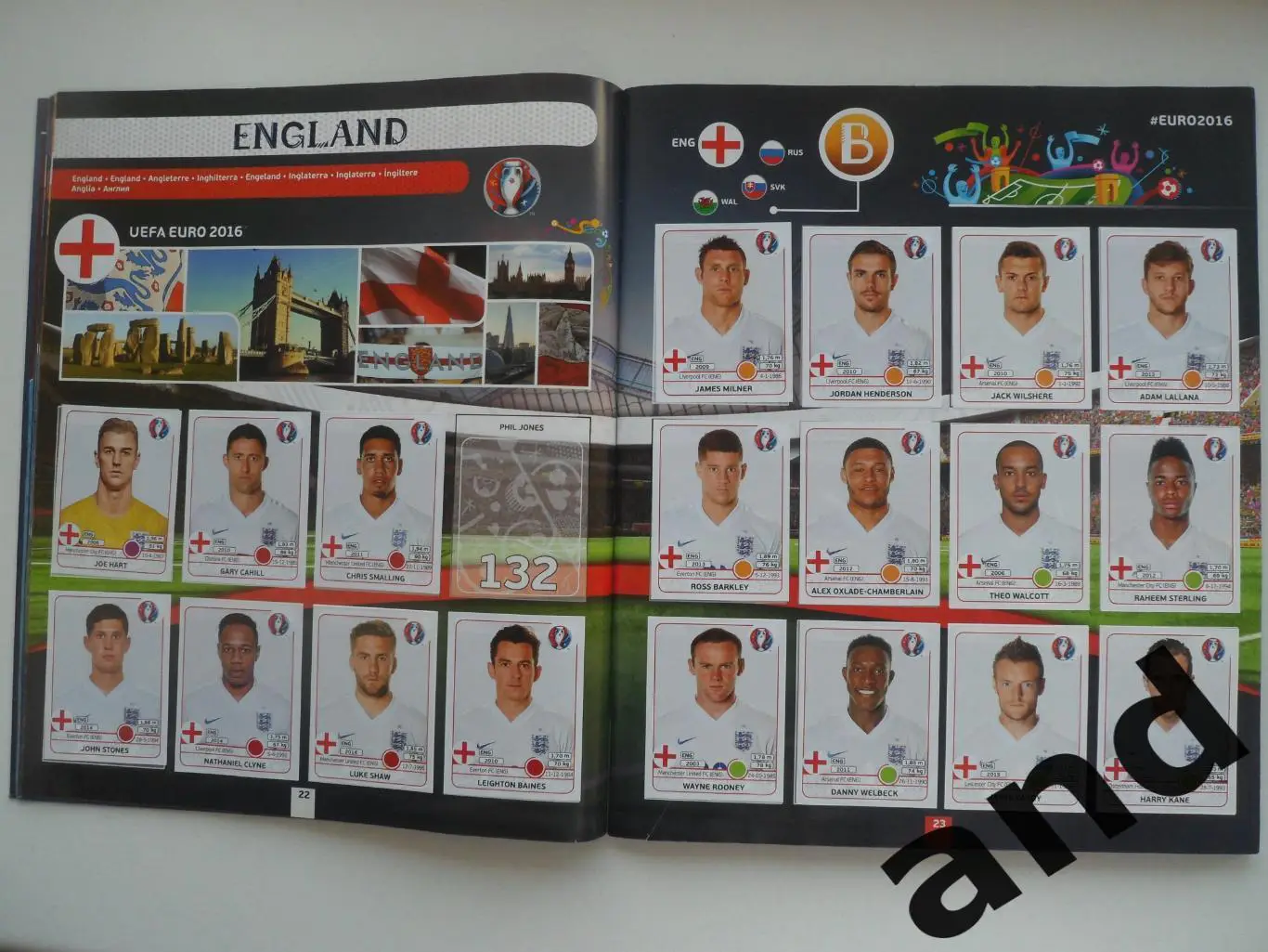 Альбом панини panini чемпионат Европы 2016 (583 наклейки) 4