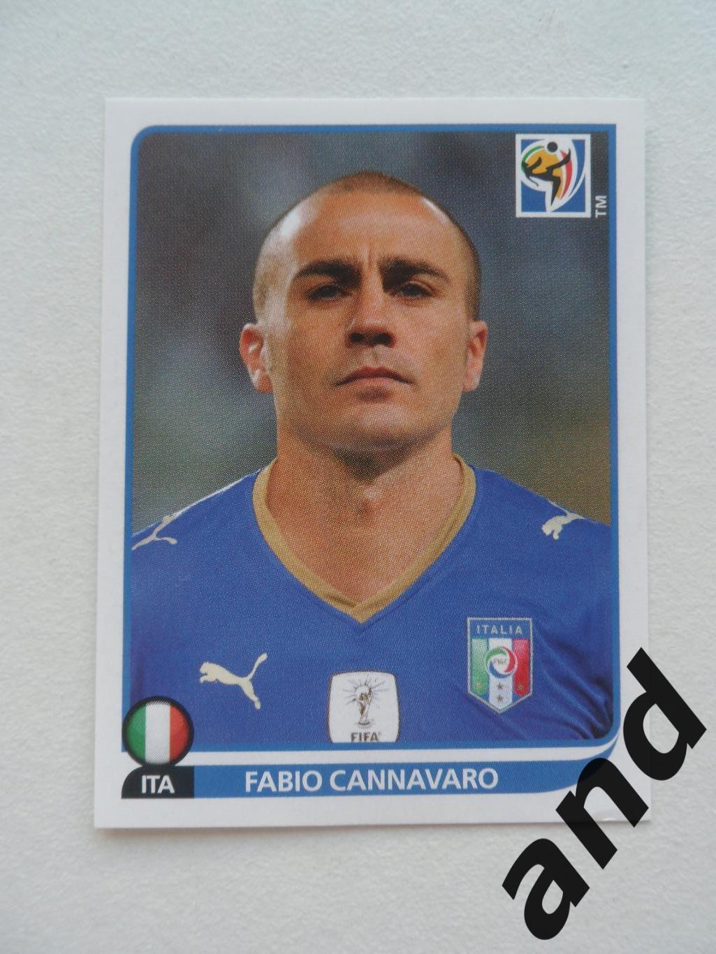 panini № 413 Fabio Cannavaro - чемпионат мира 2010 панини