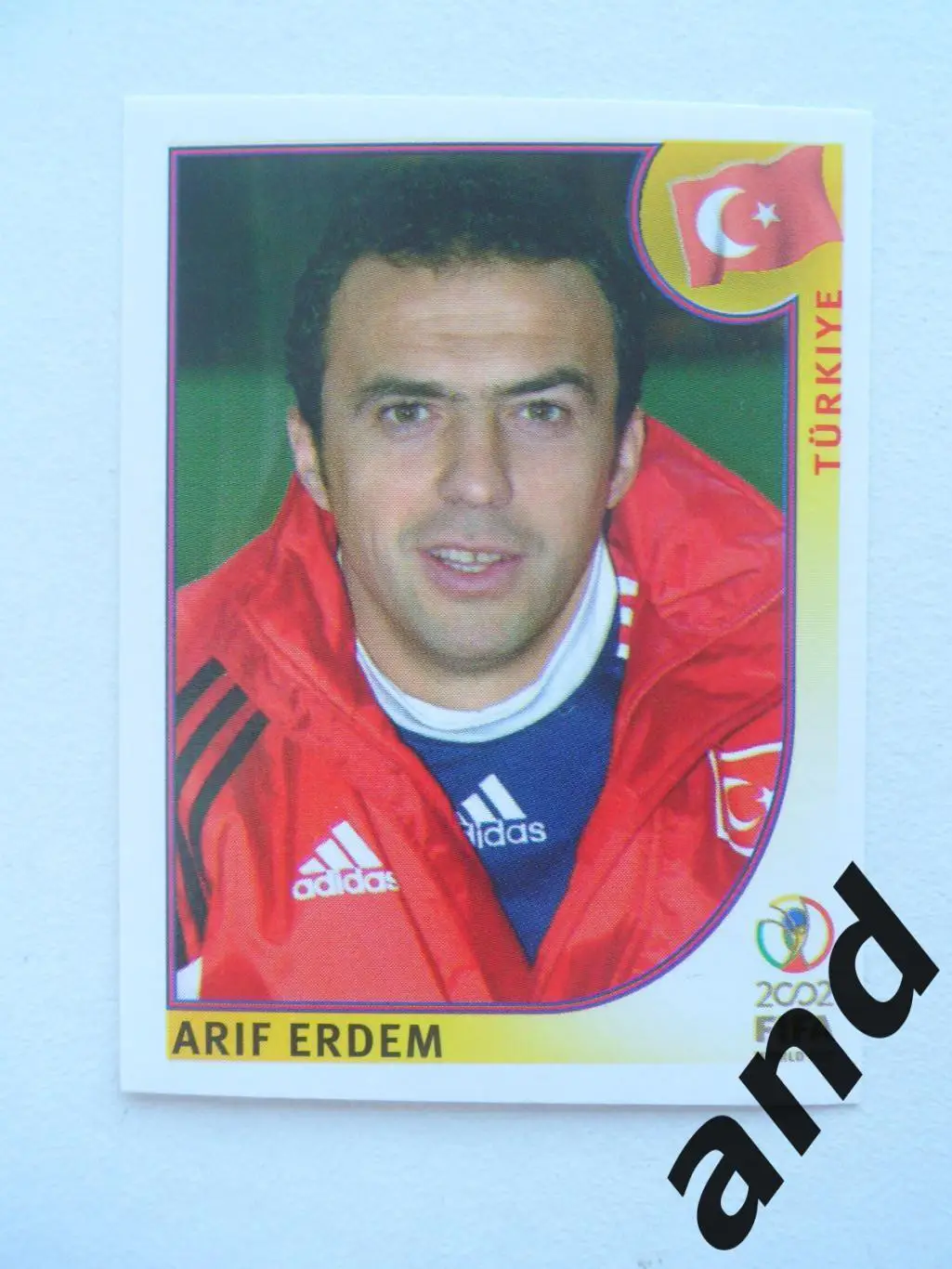 panini № 203 Arif Erdem - Чемпионат Мира 2002 панини