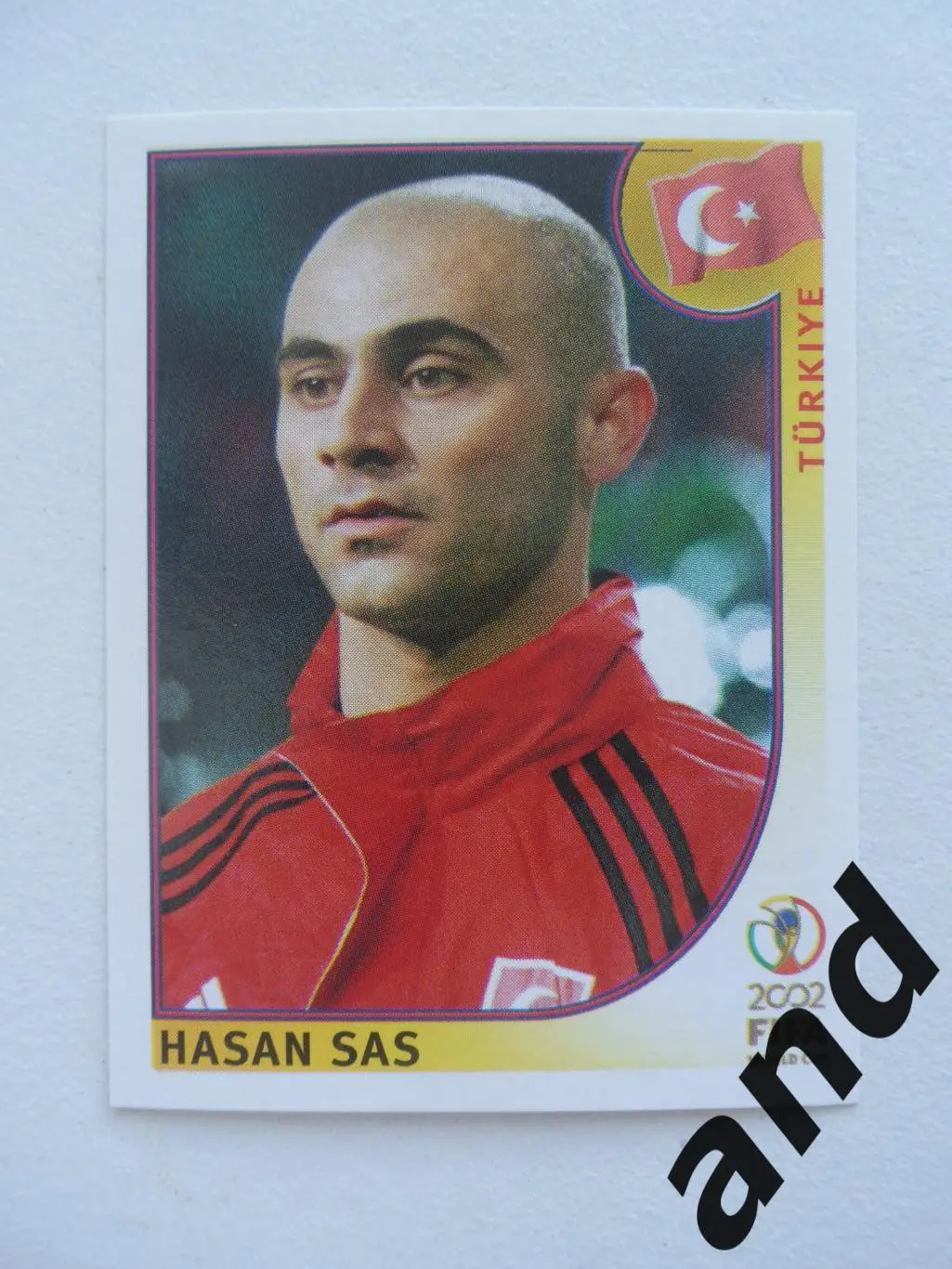 panini № 202 Hasan Sas - Чемпионат Мира 2002 панини