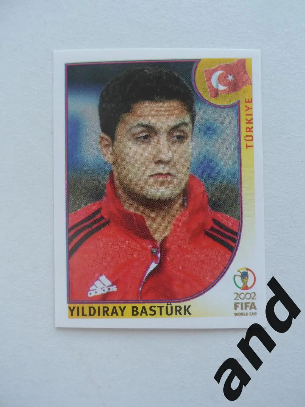panini № 201 Yildiray Basturk - Чемпионат Мира 2002 панини