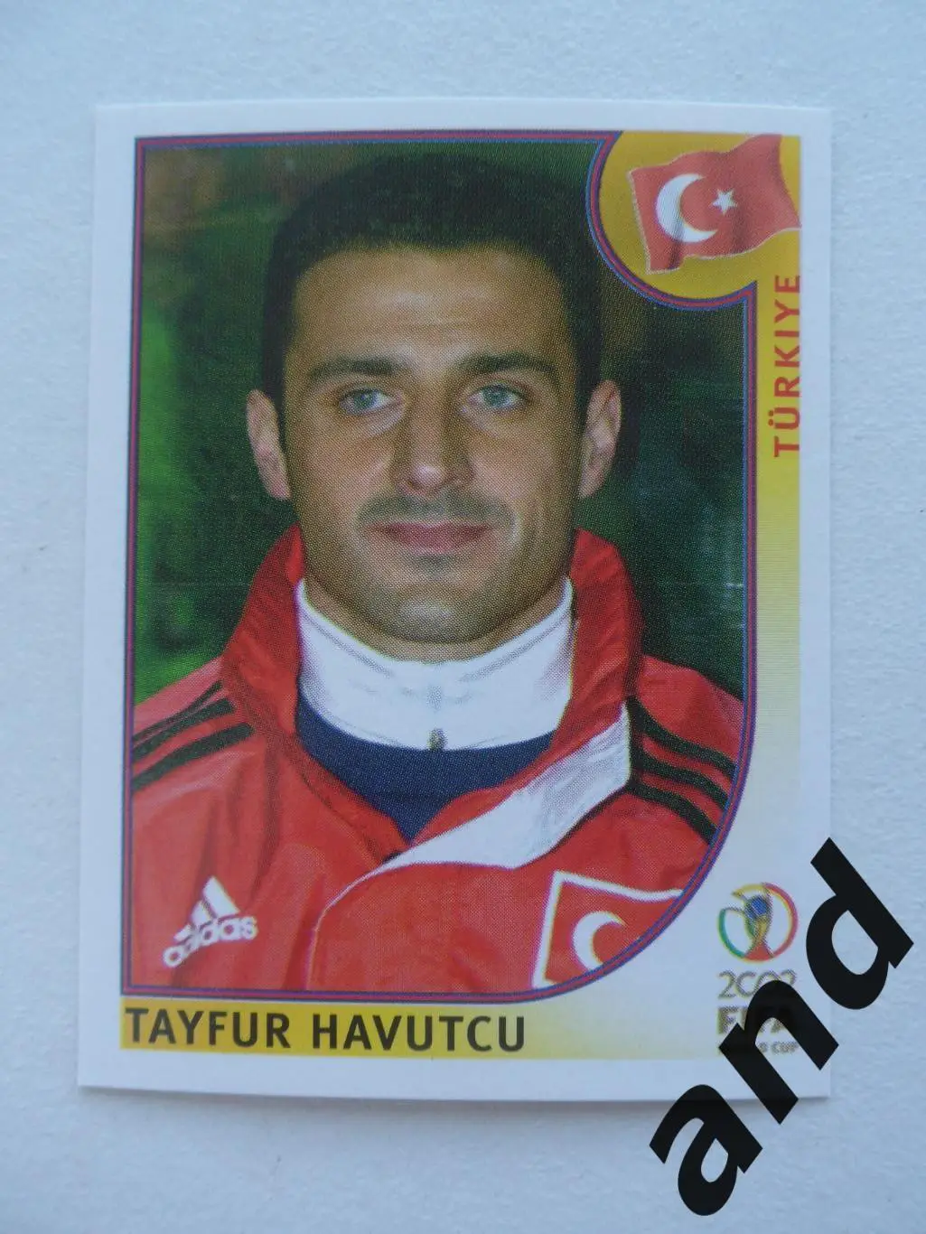panini № 194 Tayfur Havutcu - Чемпионат Мира 2002 панини