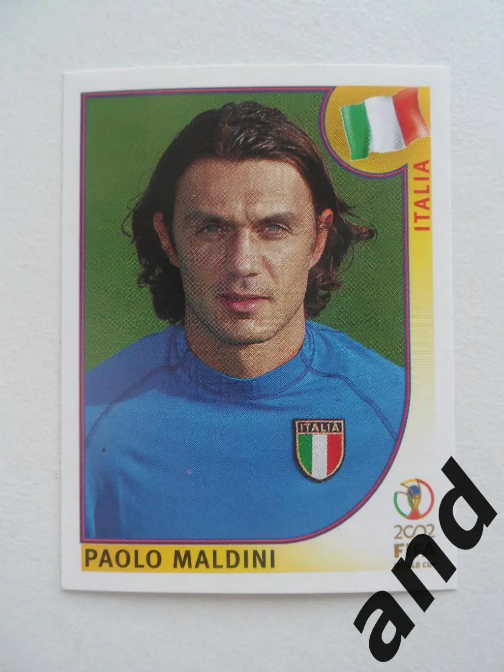panini № 460 Paolo Maldini - Чемпионат Мира 2002 панини