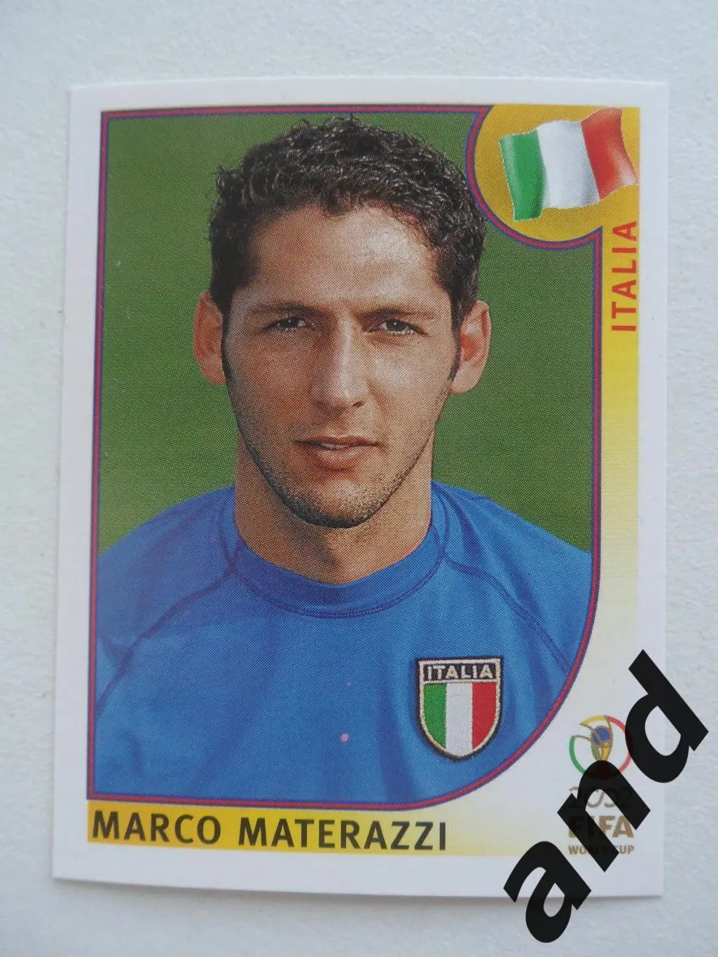 panini № 463 Marco Materazzi - Чемпионат Мира 2002 панини