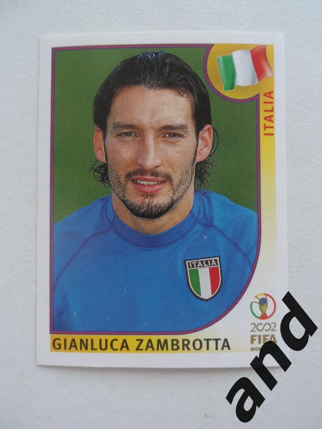 panini № 465 Gianluca Zambrotta - Чемпионат Мира 2002 панини