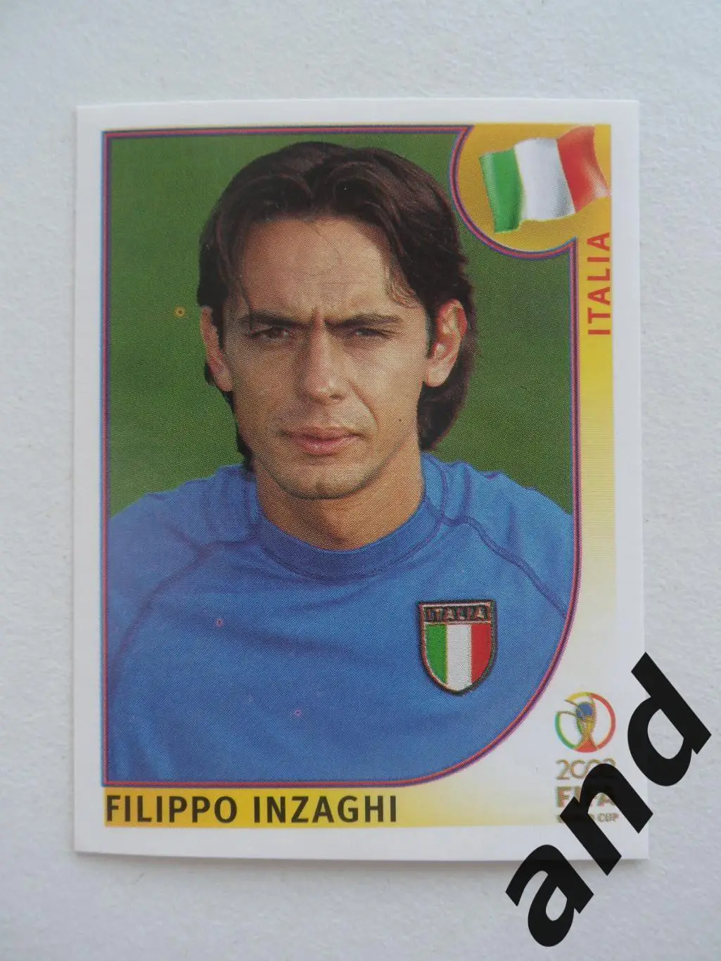 panini № 472 Filippo Inzaghi - Чемпионат Мира 2002 панини