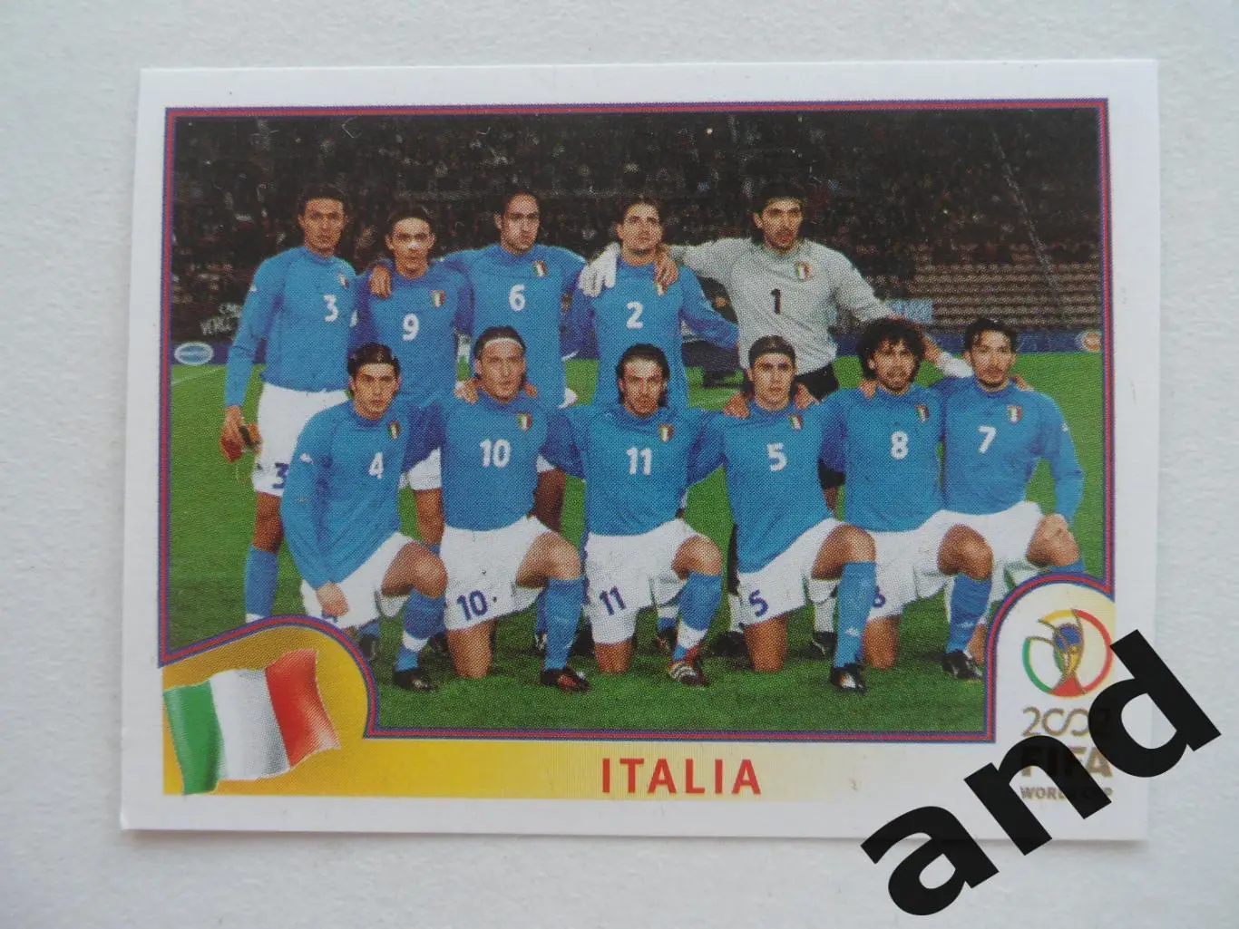 panini № 457 Italia - Чемпионат Мира 2002 панини