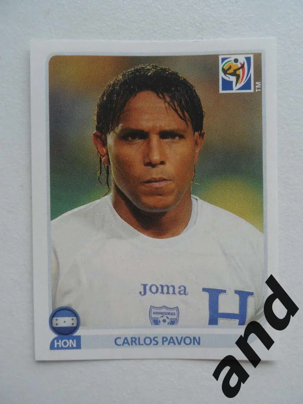 panini № 616 Carlos Pavon - чемпионат мира 2010 панини