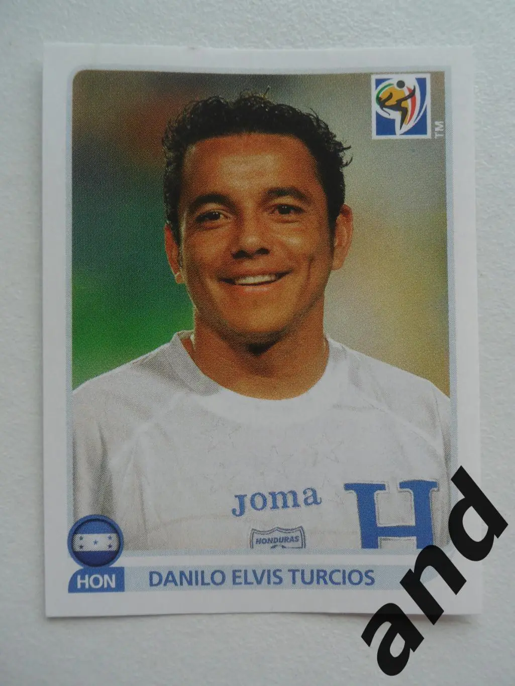 panini № 613 Danilo Elvis Turcios - чемпионат мира 2010 панини