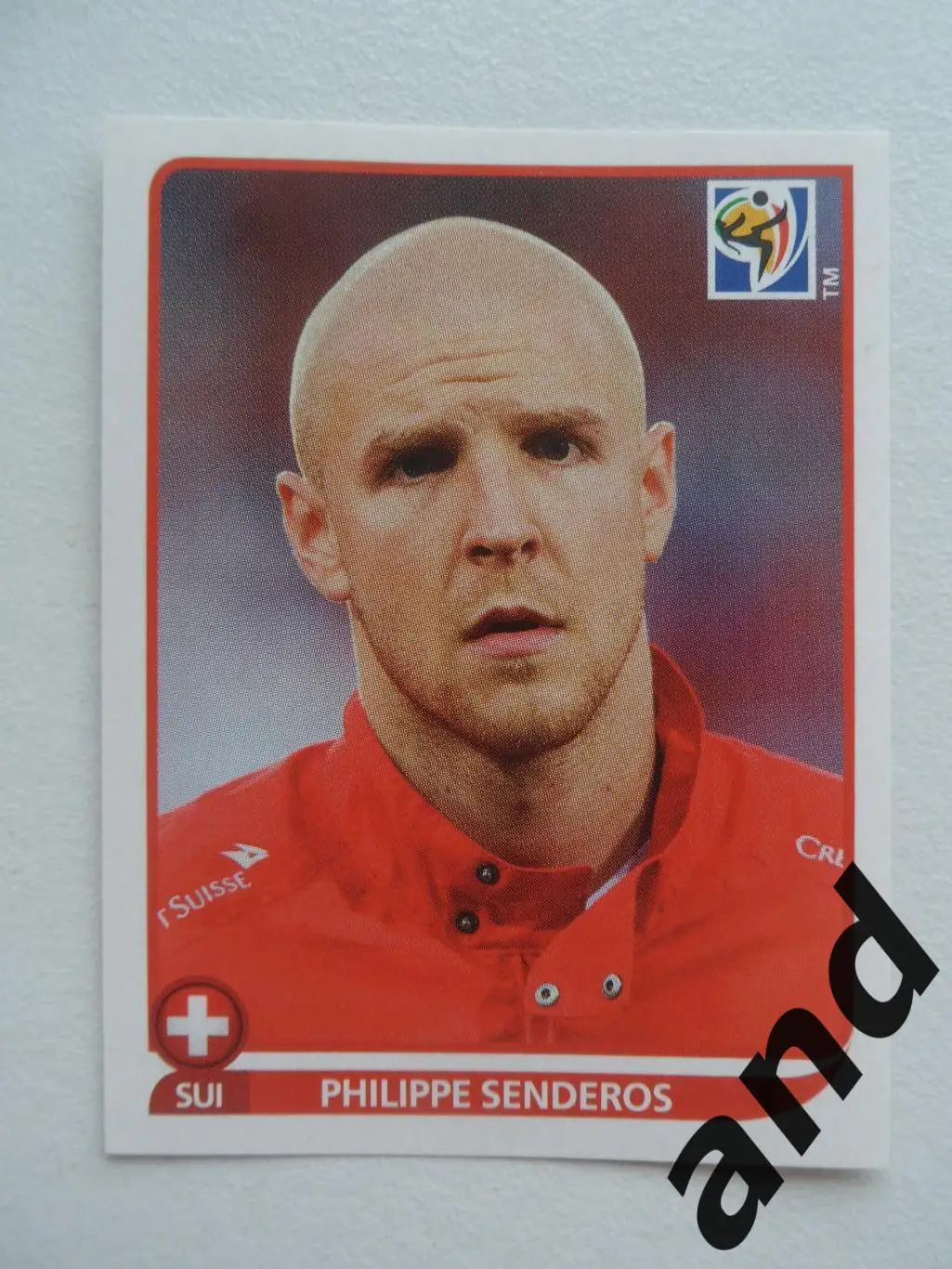 panini № 588 Philippe Senderos - чемпионат мира 2010 панини