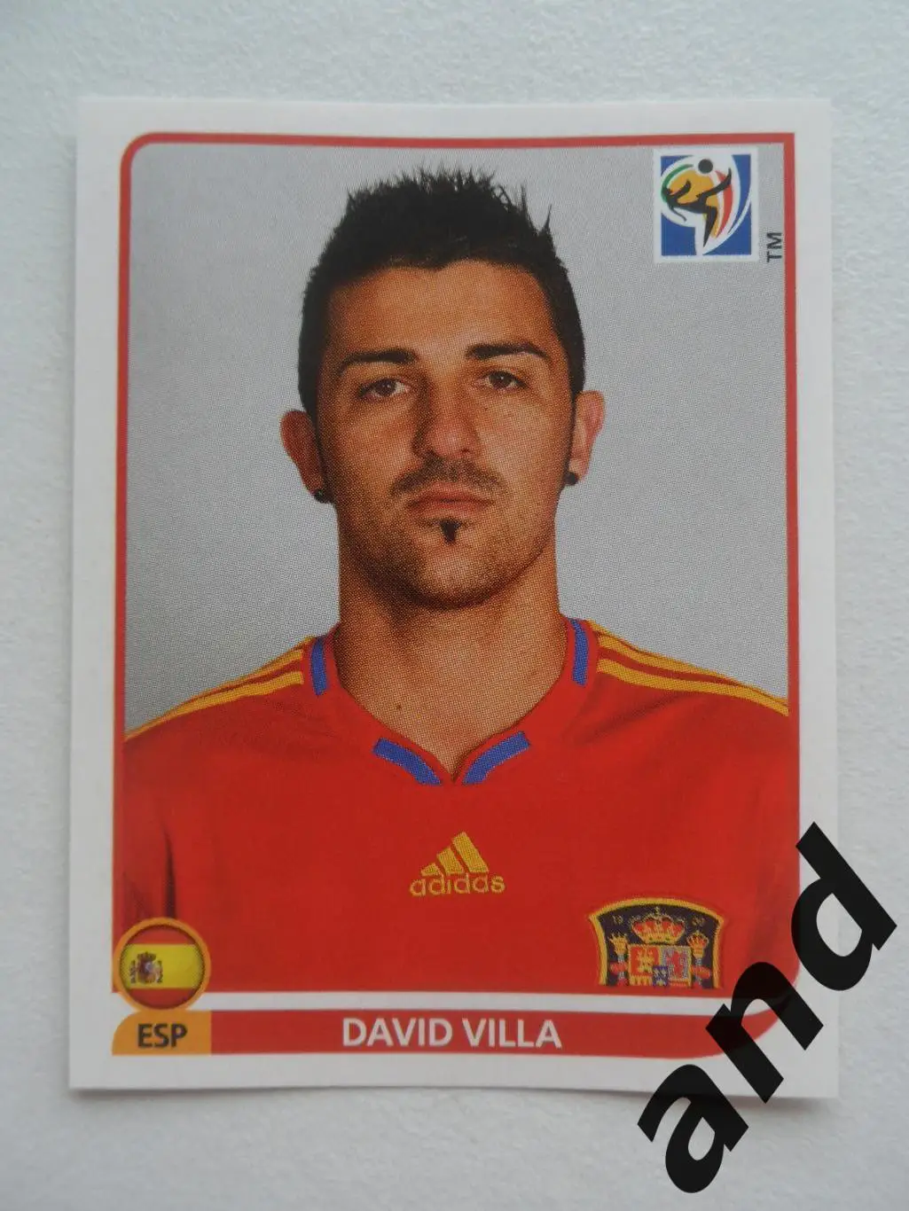 panini № 579 David Villa - чемпионат мира 2010 панини